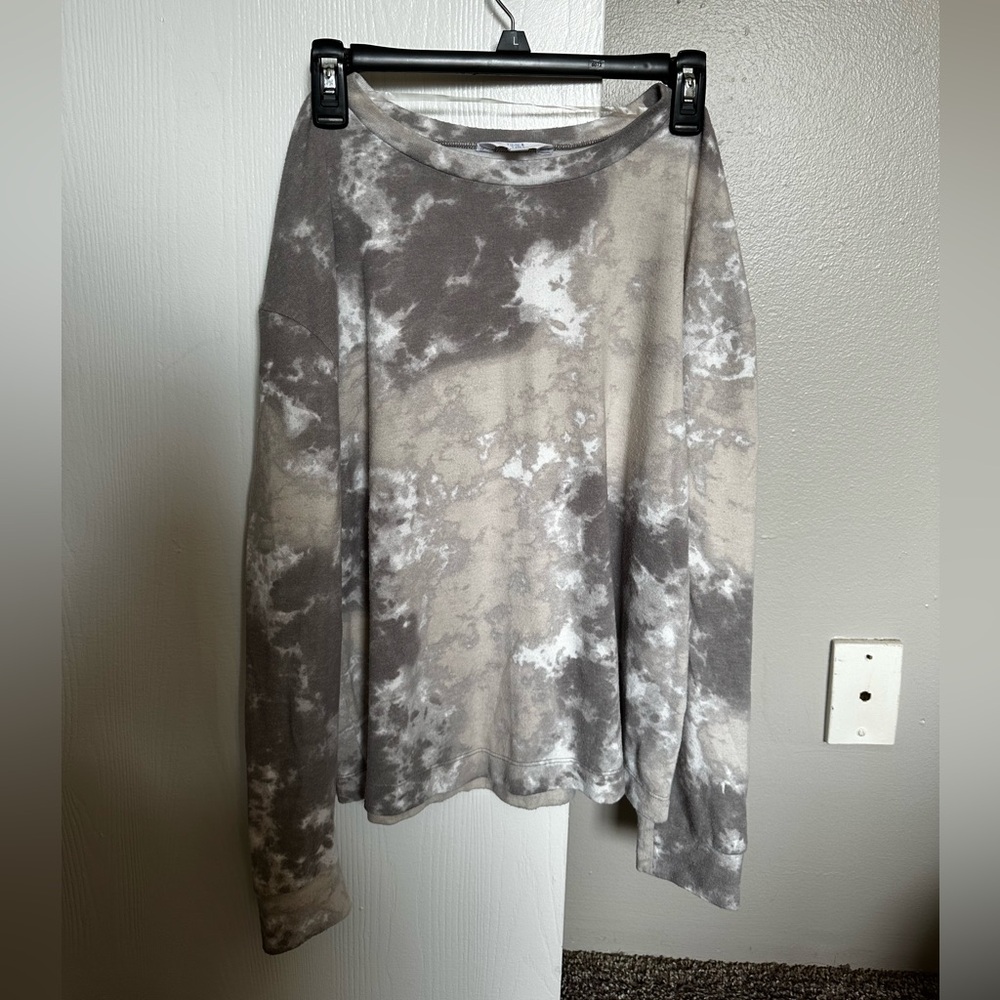 Time and Tru Gray Long Sleeve Tee Casual